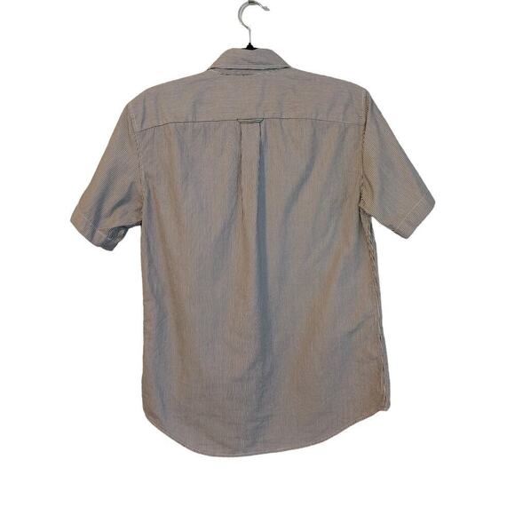 Everlane Pin Striped Button Down Shirt Size XS Navy Cotton Classic Casual Preppy - Picture 9 of 12
